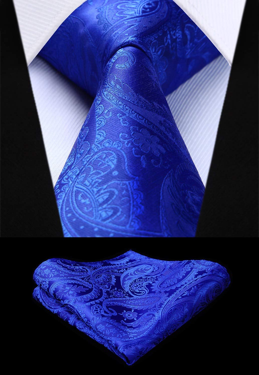 Gilet Homme plus Cravate & Pochette Bleu Royal F