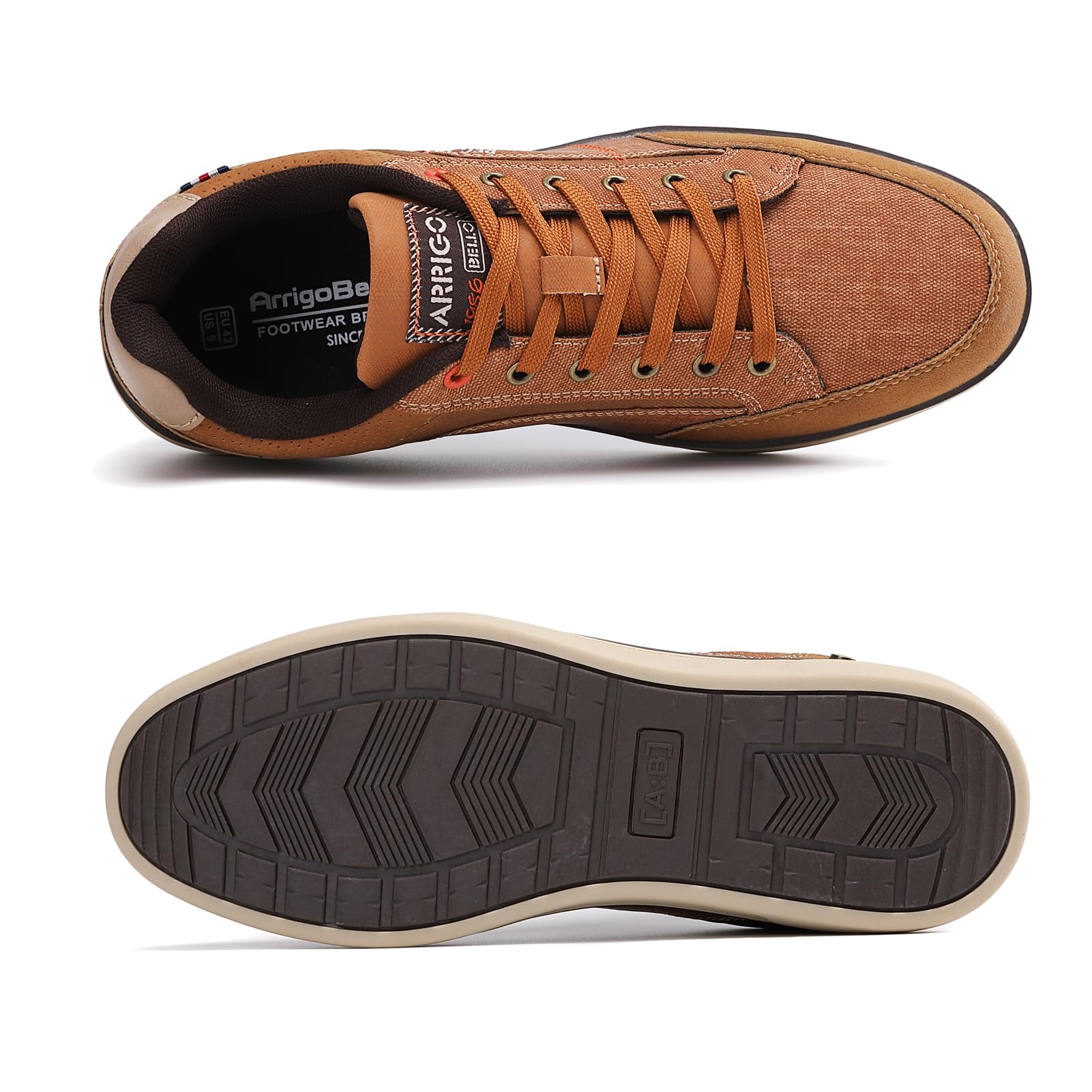 Baskets Homme Ville Casual D Marron H