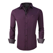 Chemise Homme Rayonne de Bambou Mauve C