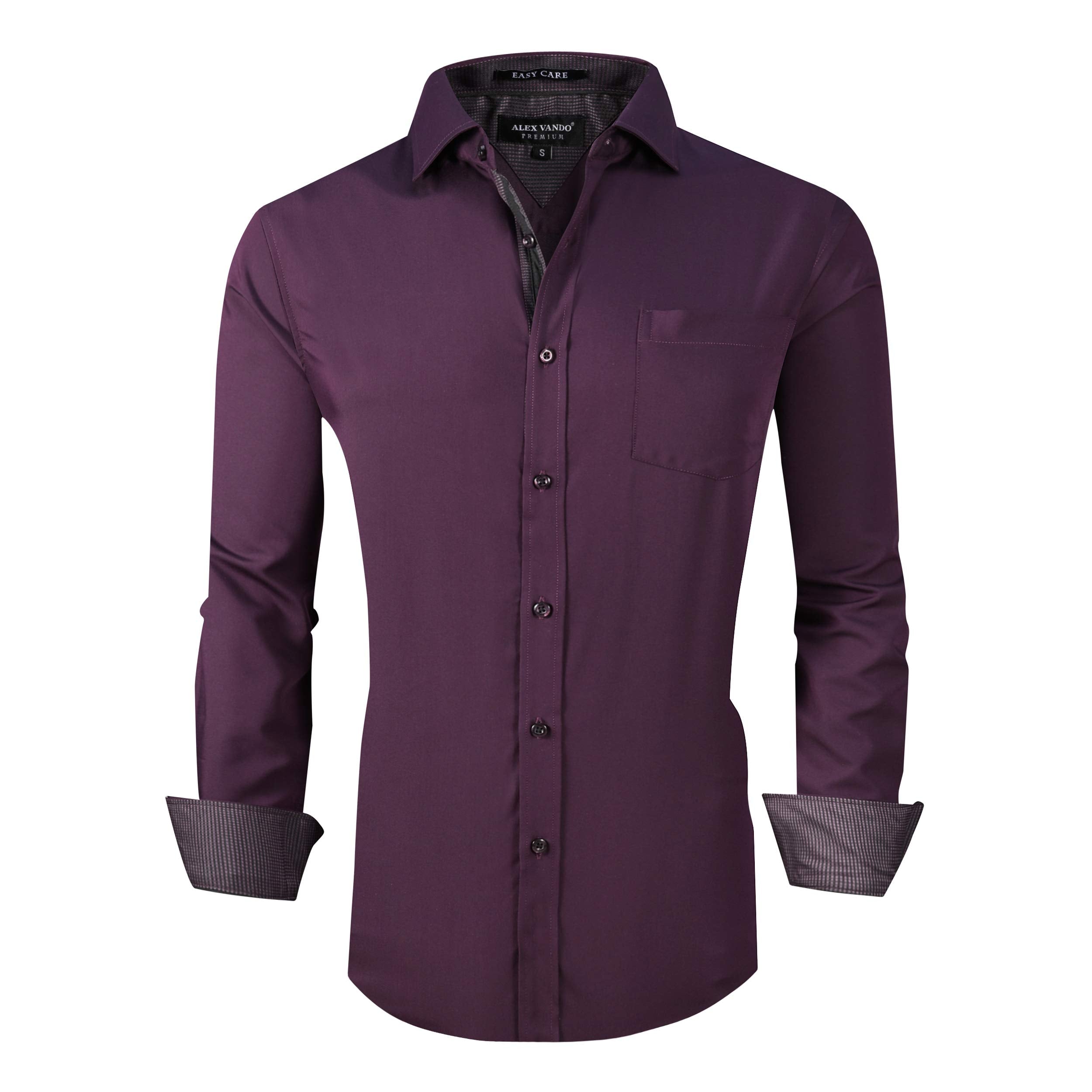 Chemise Homme Rayonne de Bambou Mauve C
