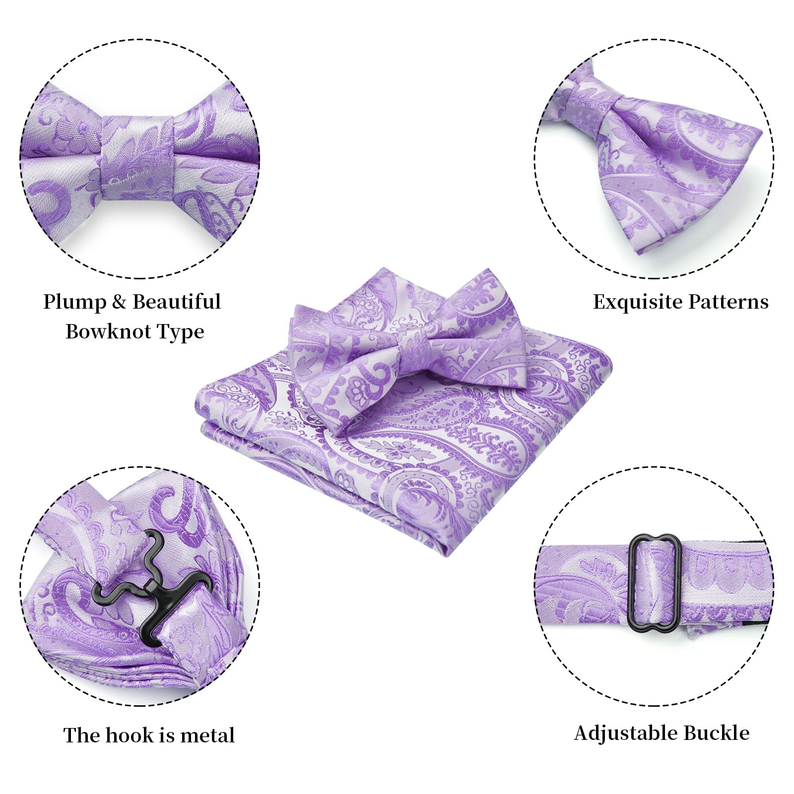 Nœud Papillon H Lilas Violet-1 G