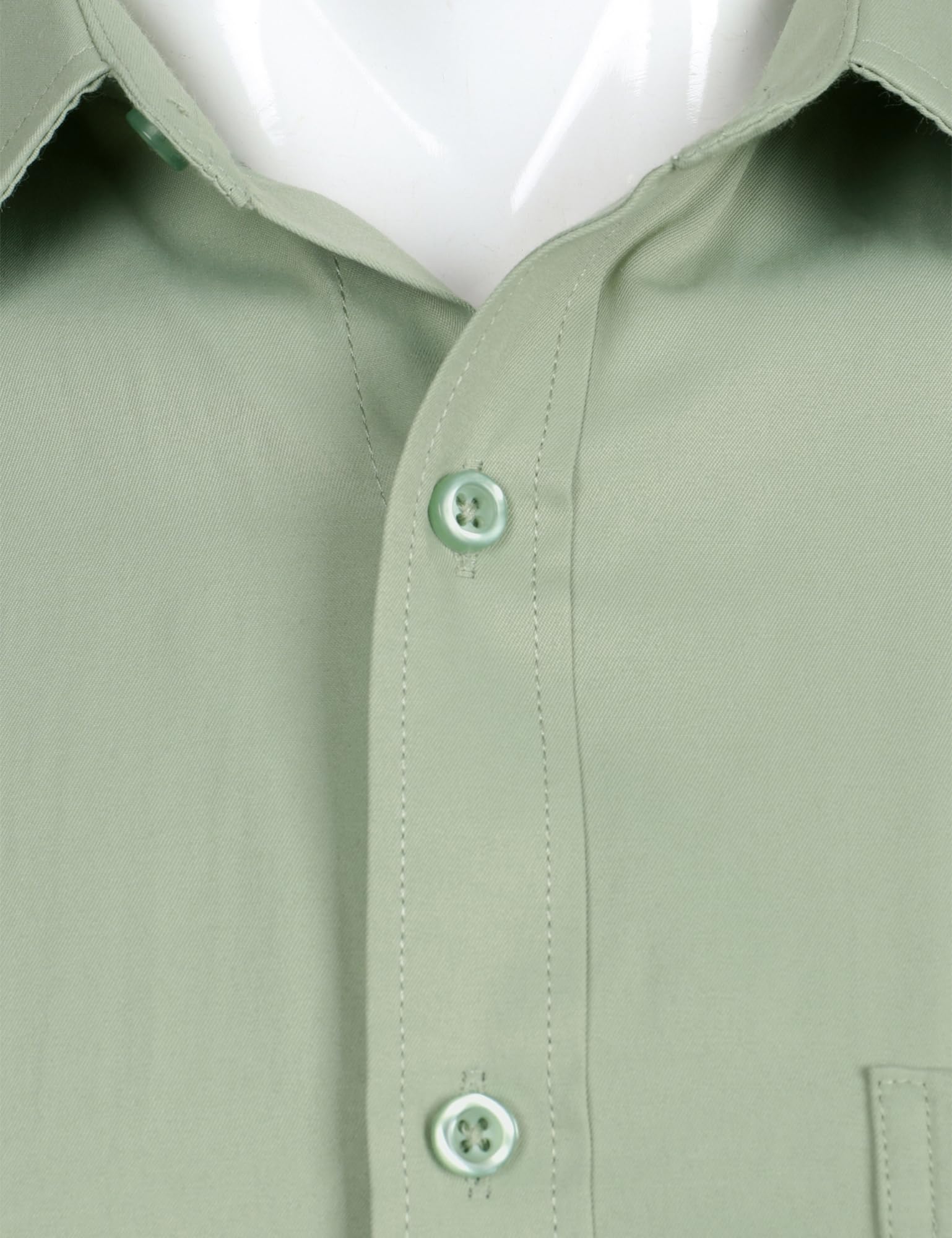 Chemise Homme Coupe Ajustée Vert Sauge B