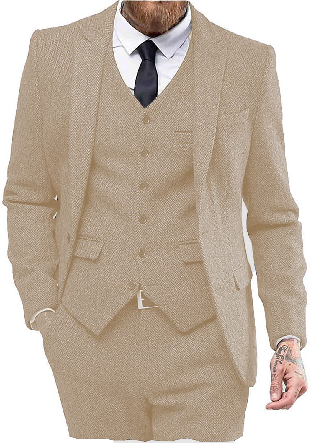 Costume Homme 3 Pièces Champagne J