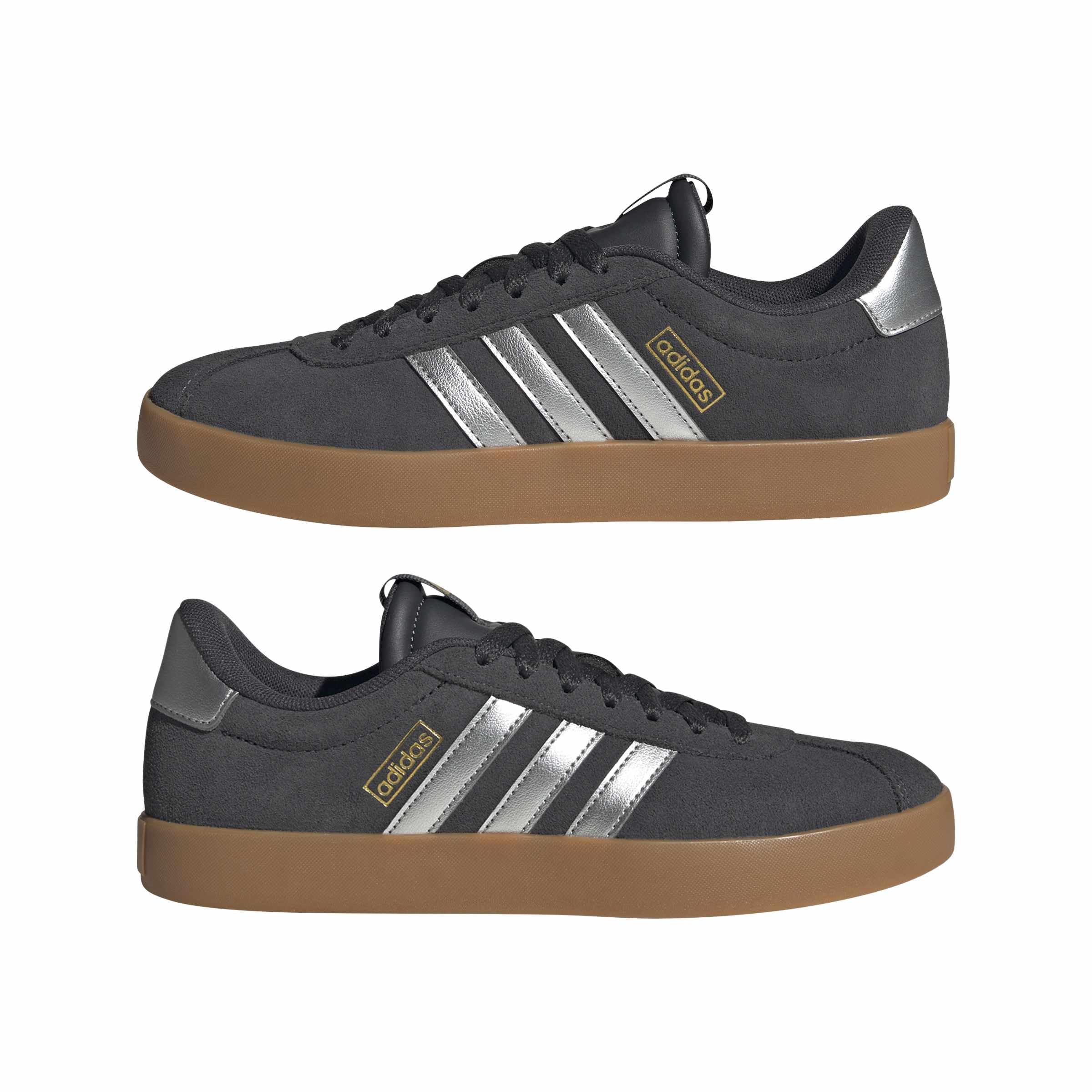 Adidas VL Court 3.0 Femme Carbon Silver Met Gold Met F