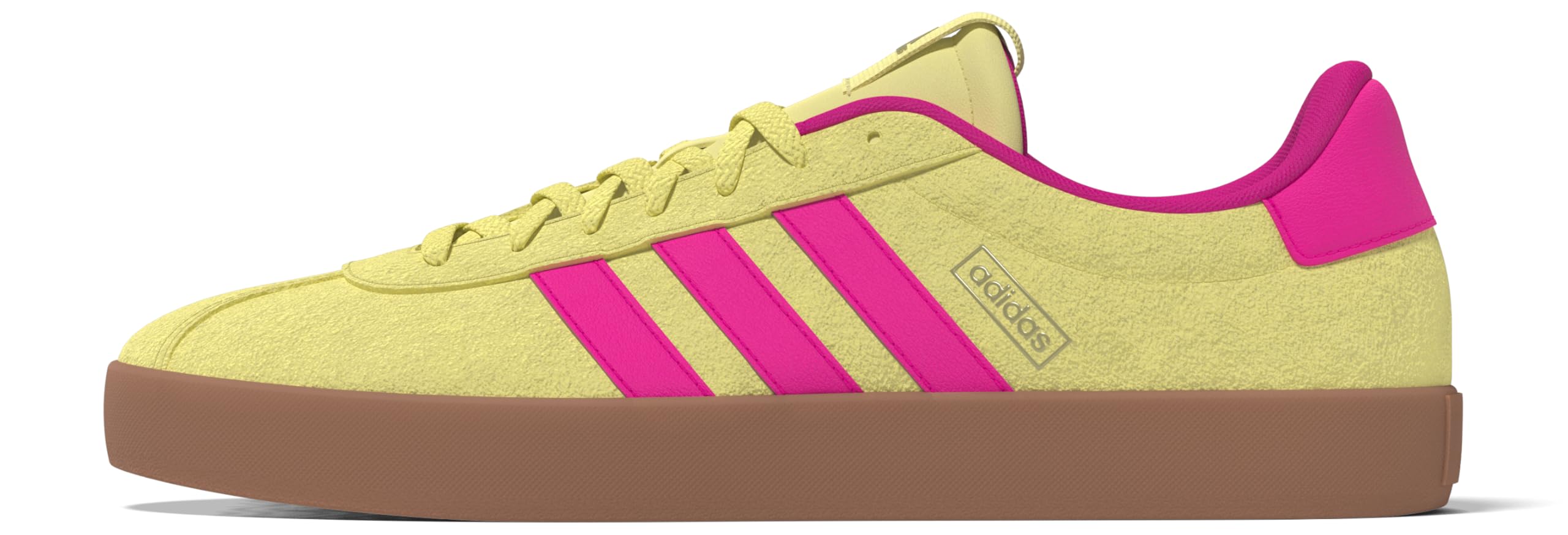 Adidas VL Court 3.0 Femme Powder Yellow Shock Pink Gold Met F