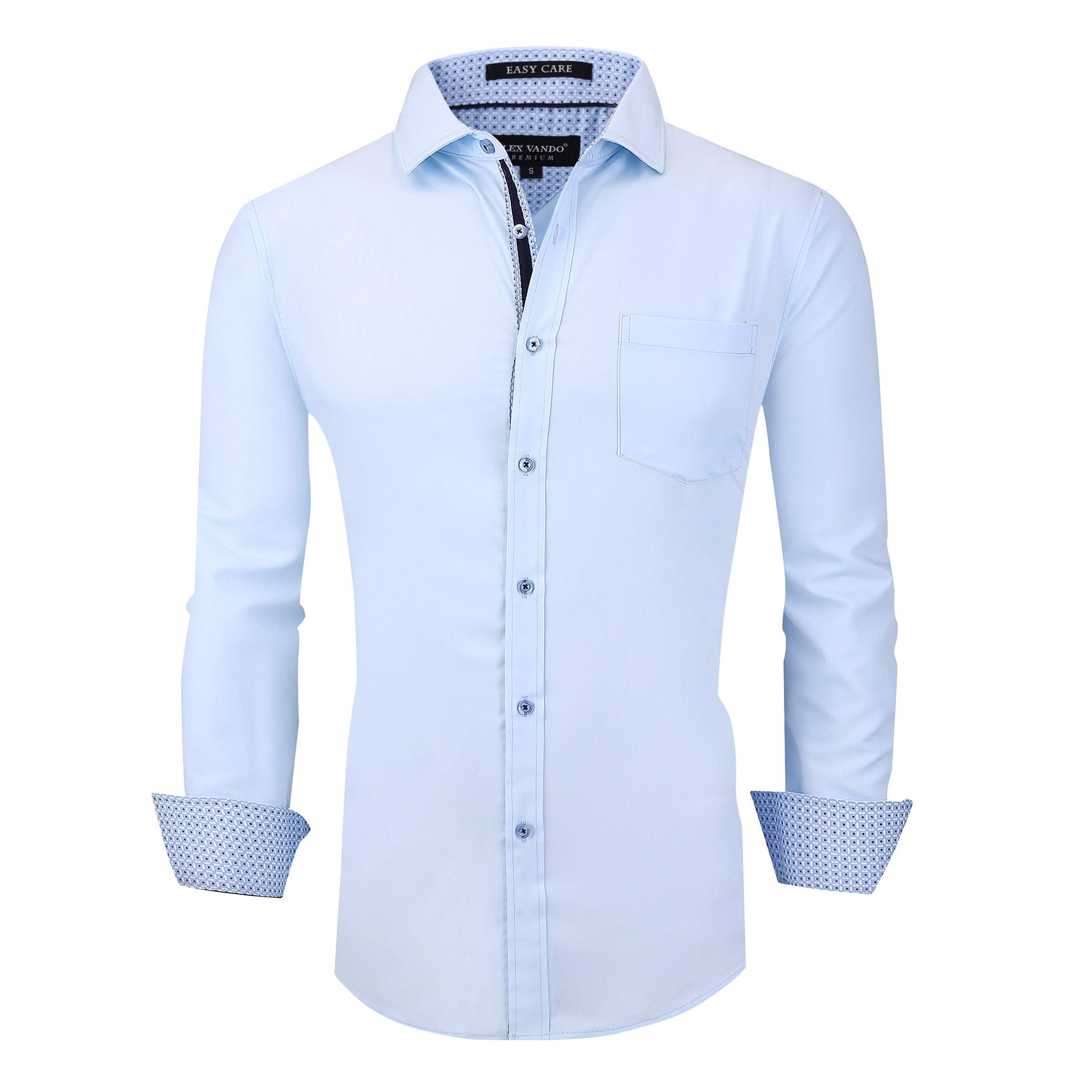 Chemise Homme Rayonne de Bambou Bleu C