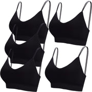 Lot de 5 Bralettes Rembourrées 7-Noir F