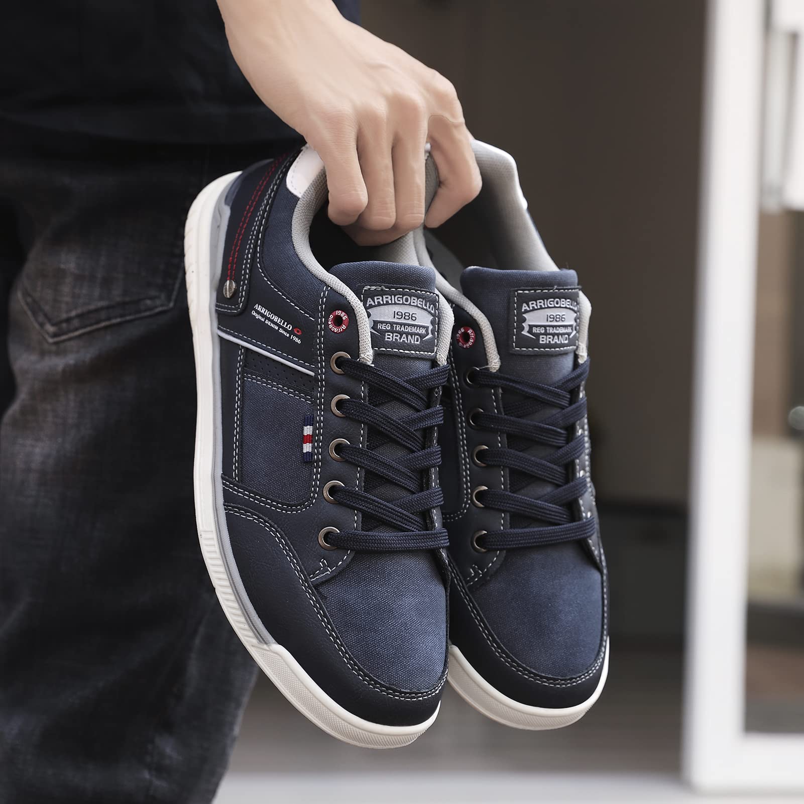 Baskets Homme Ville Casual A Bleu H