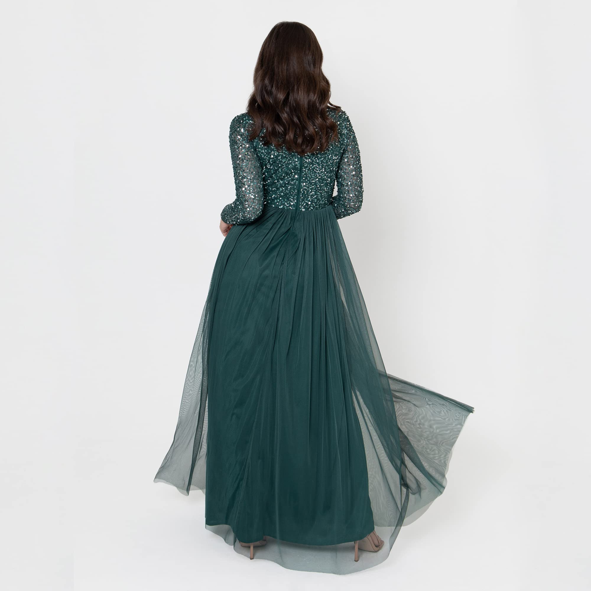 Robe Demoiselle d’Honneur Emeraude C