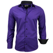 Chemise Homme Élégante & Polyvalente Violet A