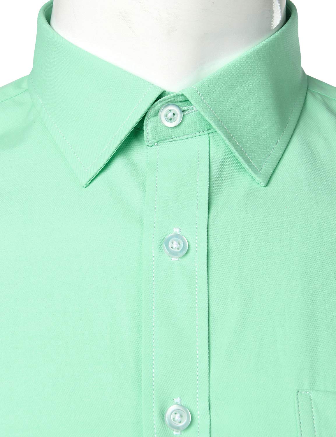 Chemise Homme Coupe Ajustée Micro Twilled Vert Clair B