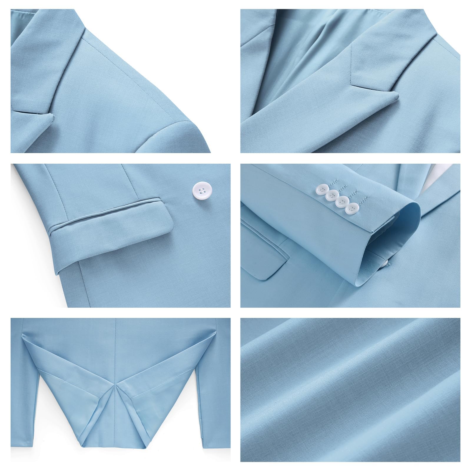 Costume Homme 2 Pièces Bleu Clair I