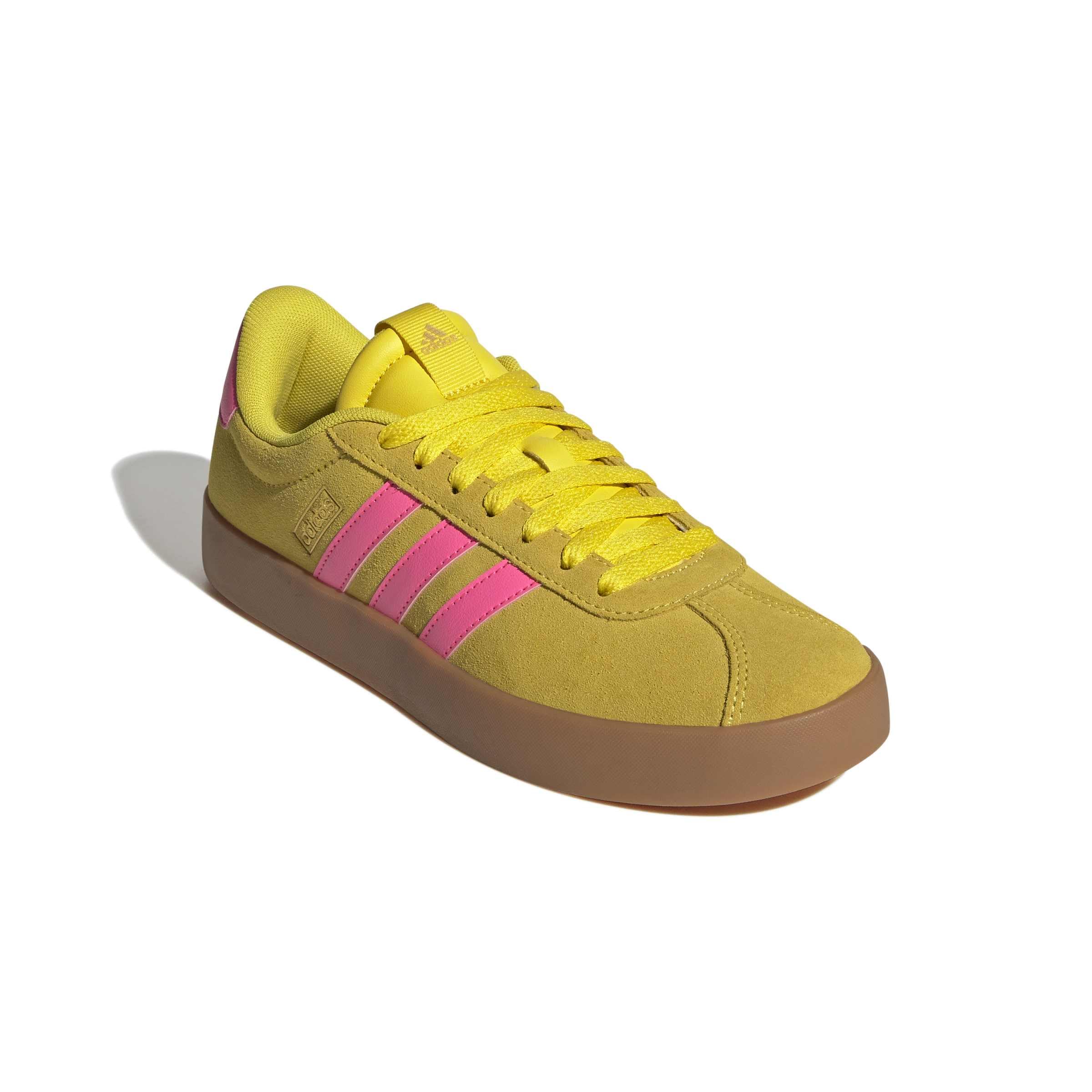 Adidas VL Court 3.0 Femme Yellow Lucid Pink Gold Met F