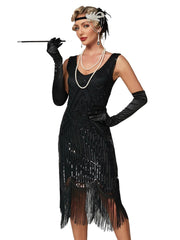 Robe Gatsby Femme Noir A