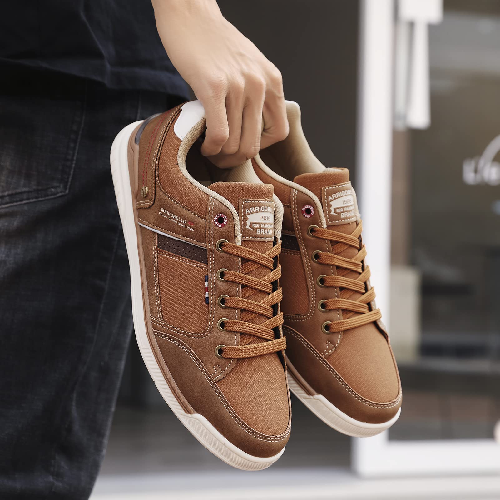 Baskets Homme Ville Casual A Marron H