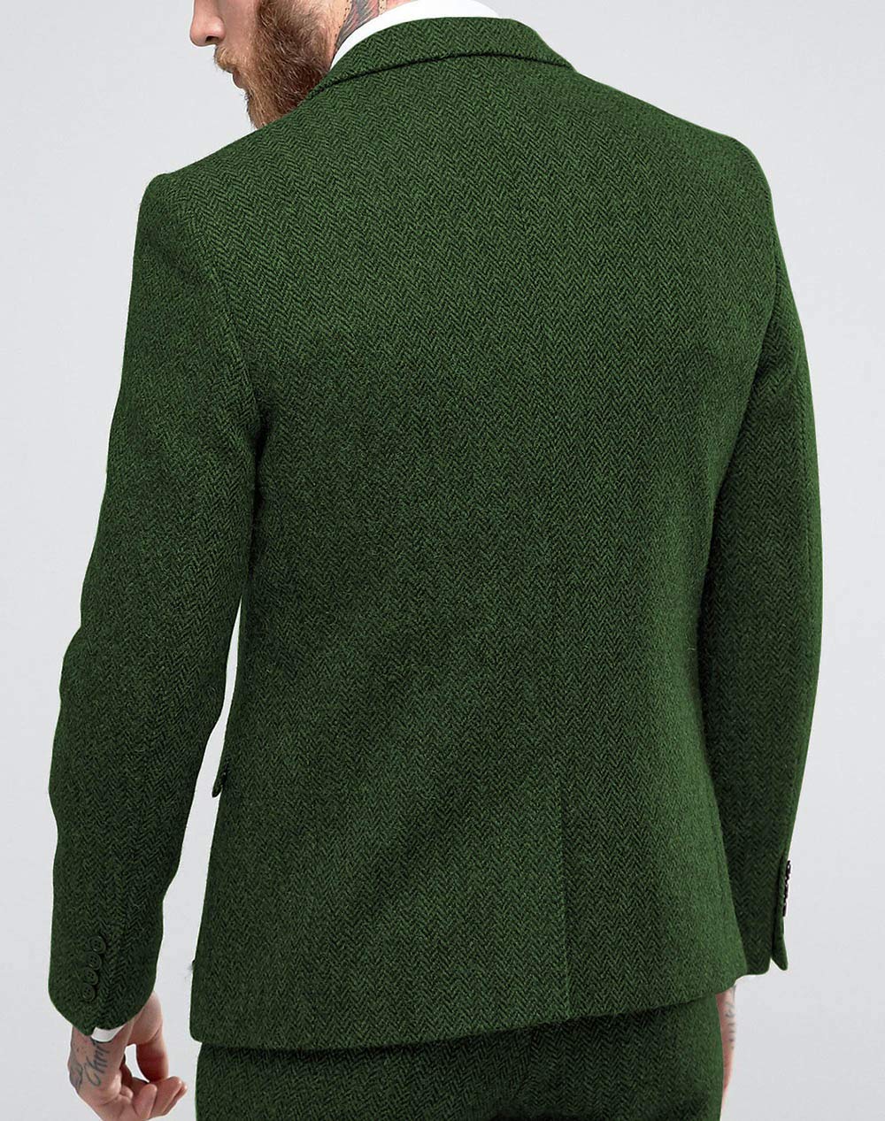 Costume Homme 3 Pièces Vert J