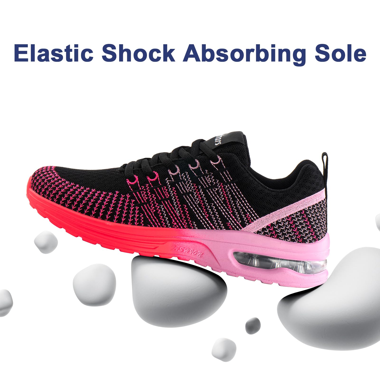 Baskets Running Femme Rose rouge G