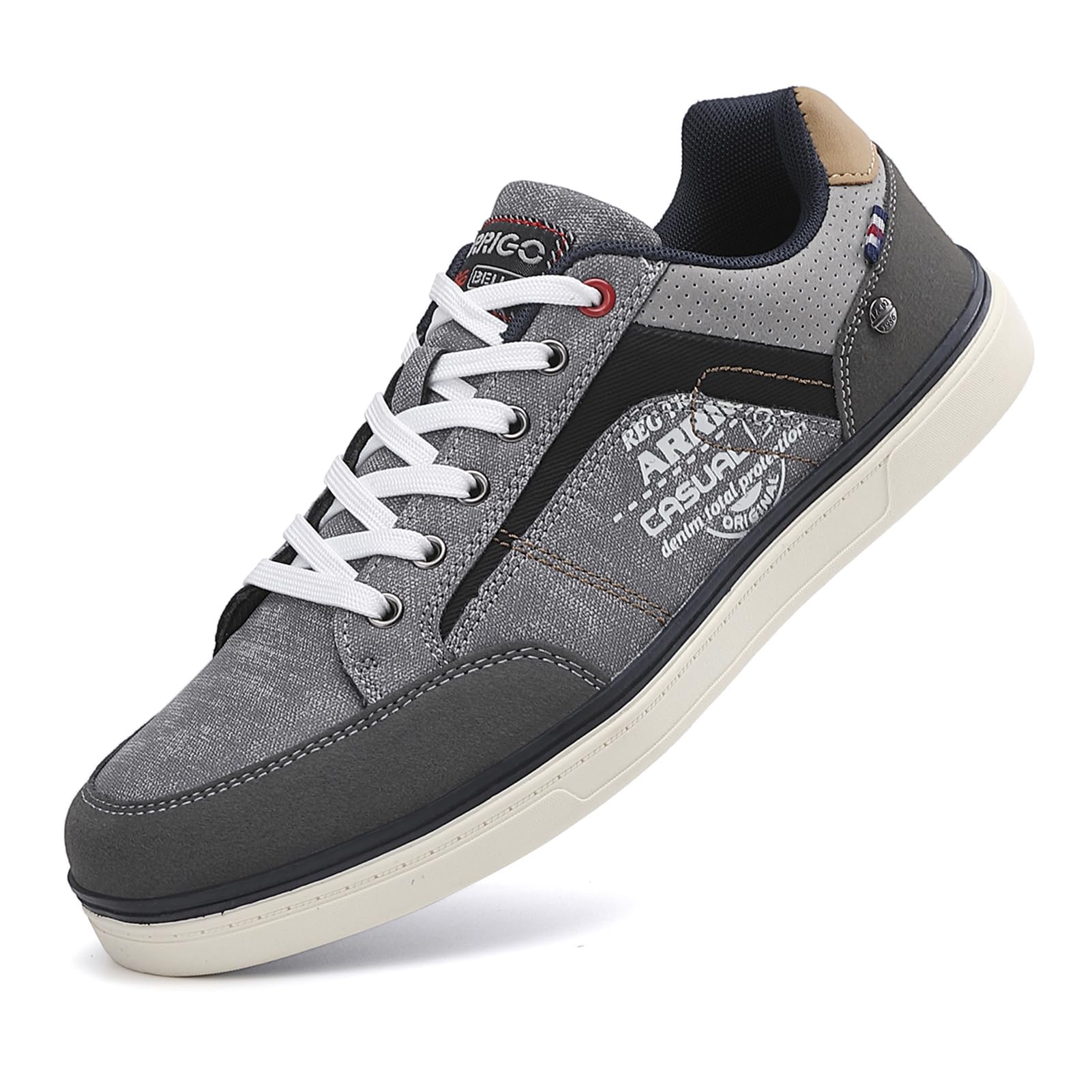 Baskets Homme Ville Casual D Gris H