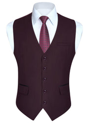 Gilet Costume Homme Violet Foncé D