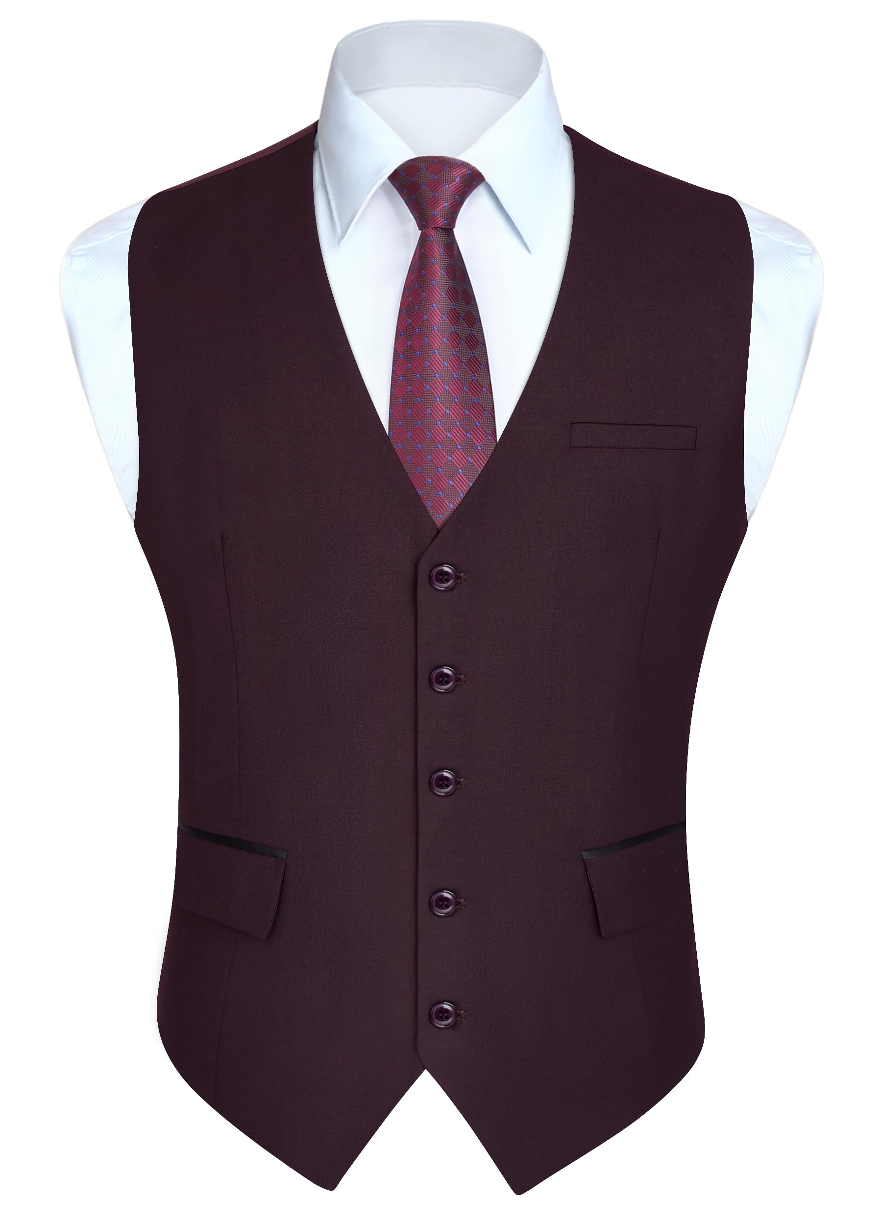 Gilet Costume Homme Violet Foncé D