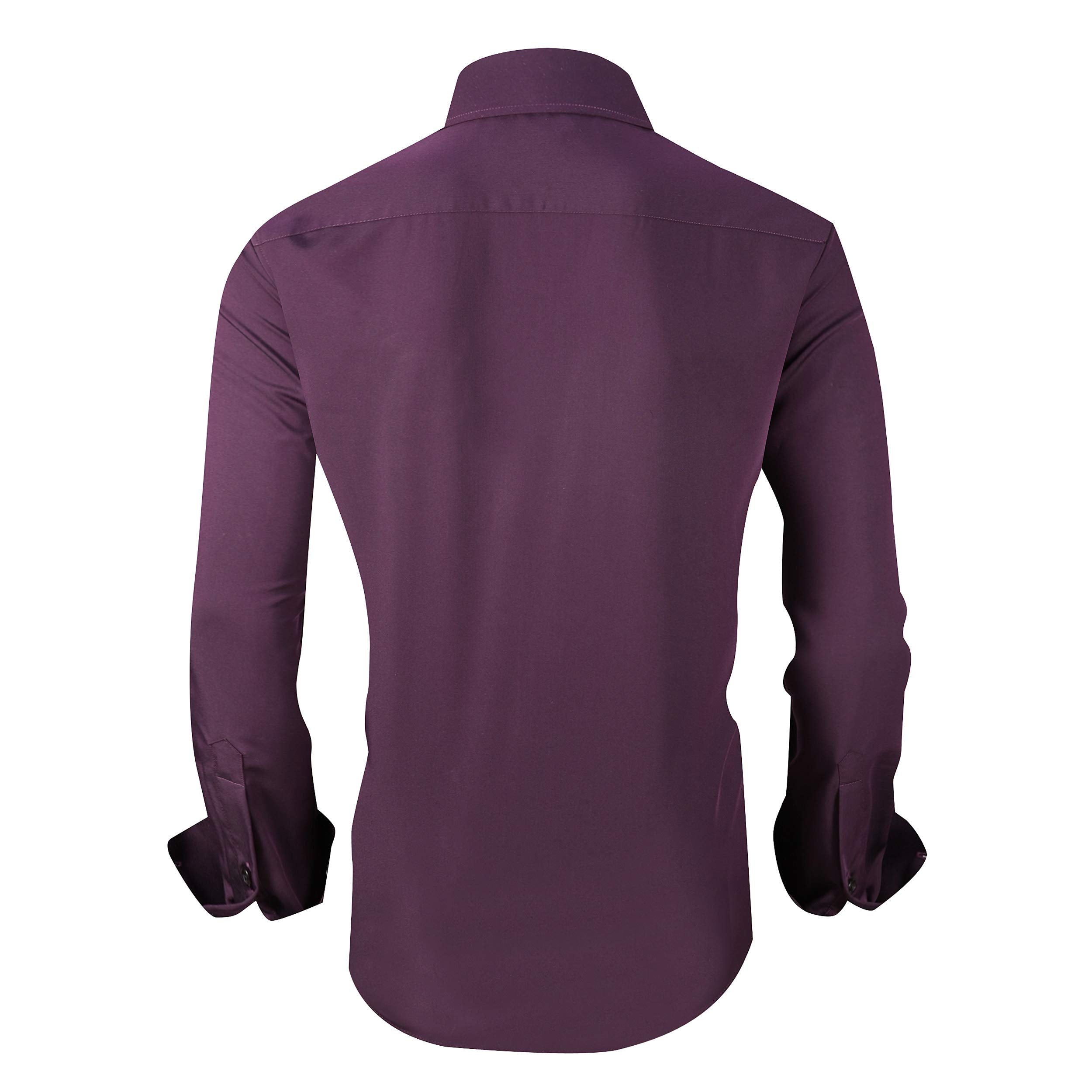 Chemise Homme Rayonne de Bambou Mauve C