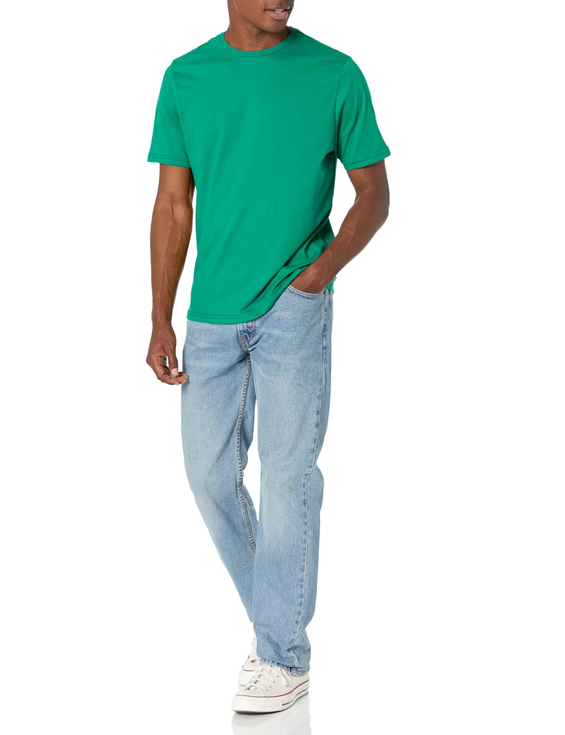 T-shirt Homme Confortable Bleu Marine Vert I