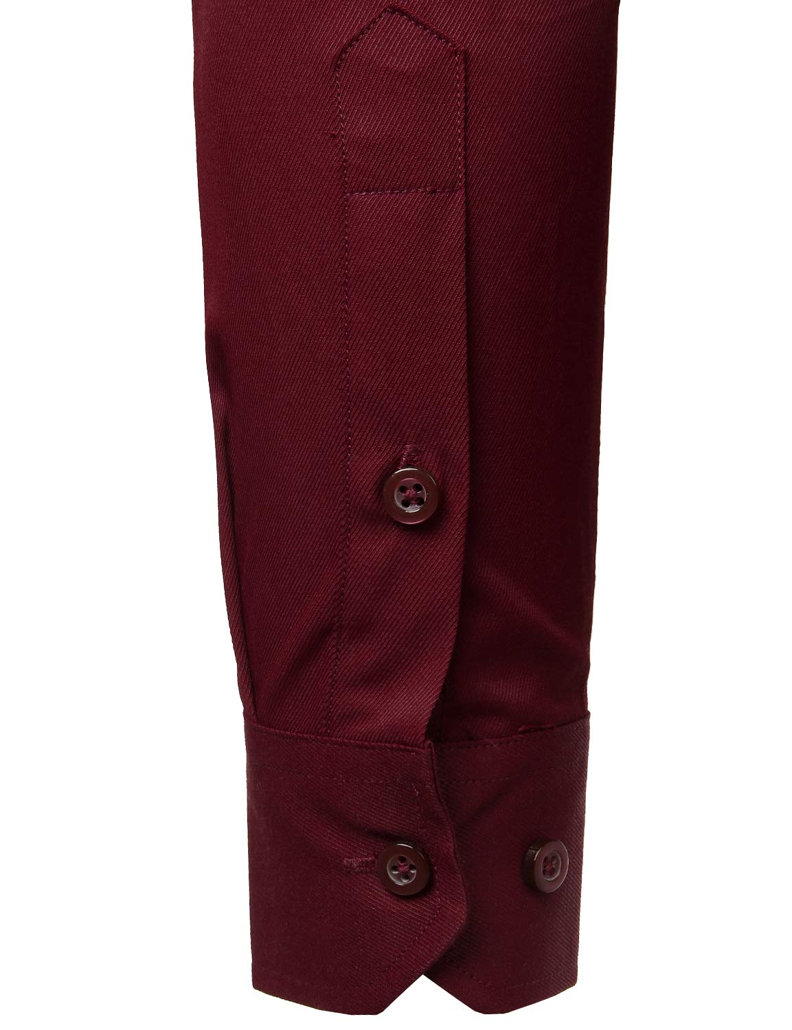 Chemise Homme Coupe Ajustée Micro Sergé Bordeaux B