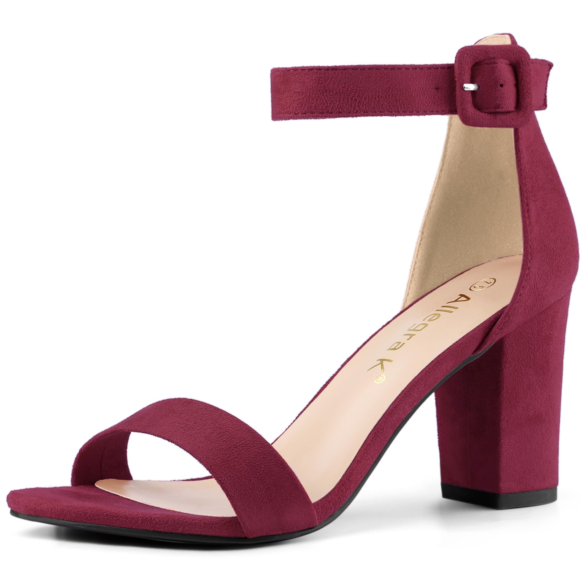 Sandales Femme à Bout Ouvert Burgundy B