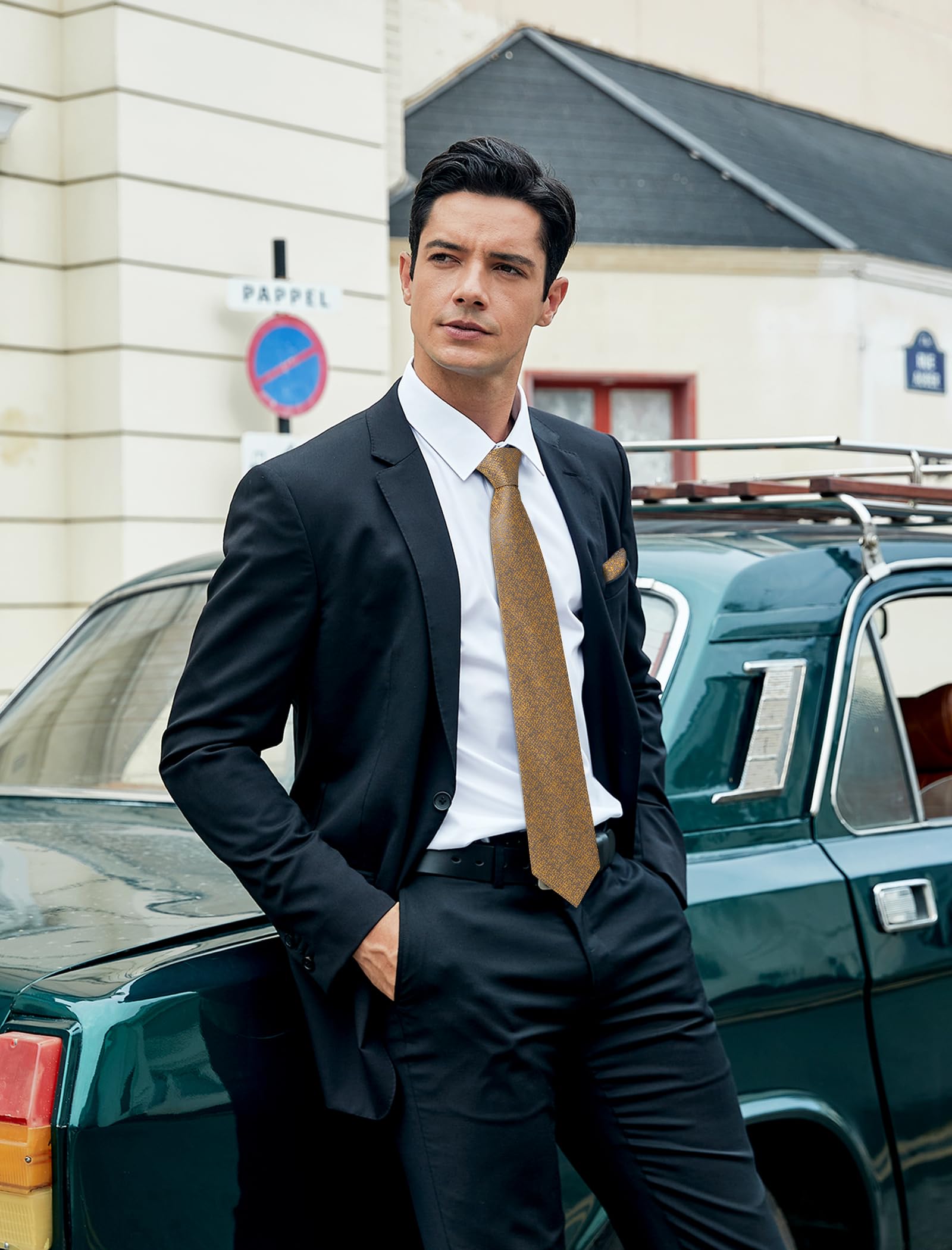 Lot 3 PCS Cravates Homme 4HT-1S E