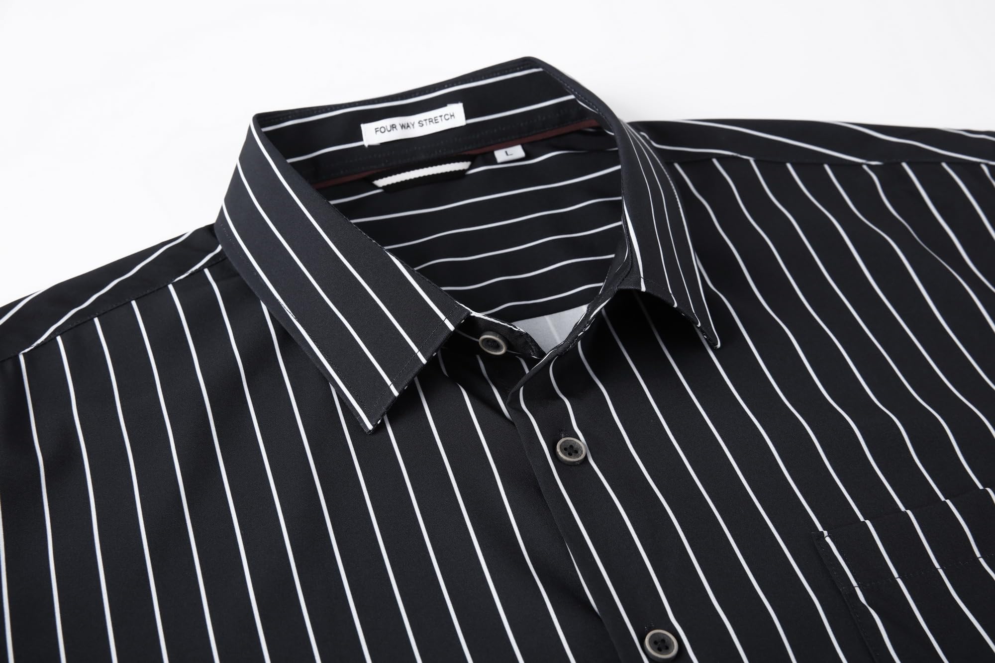 Chemise Homme Extensible Black Stripe D