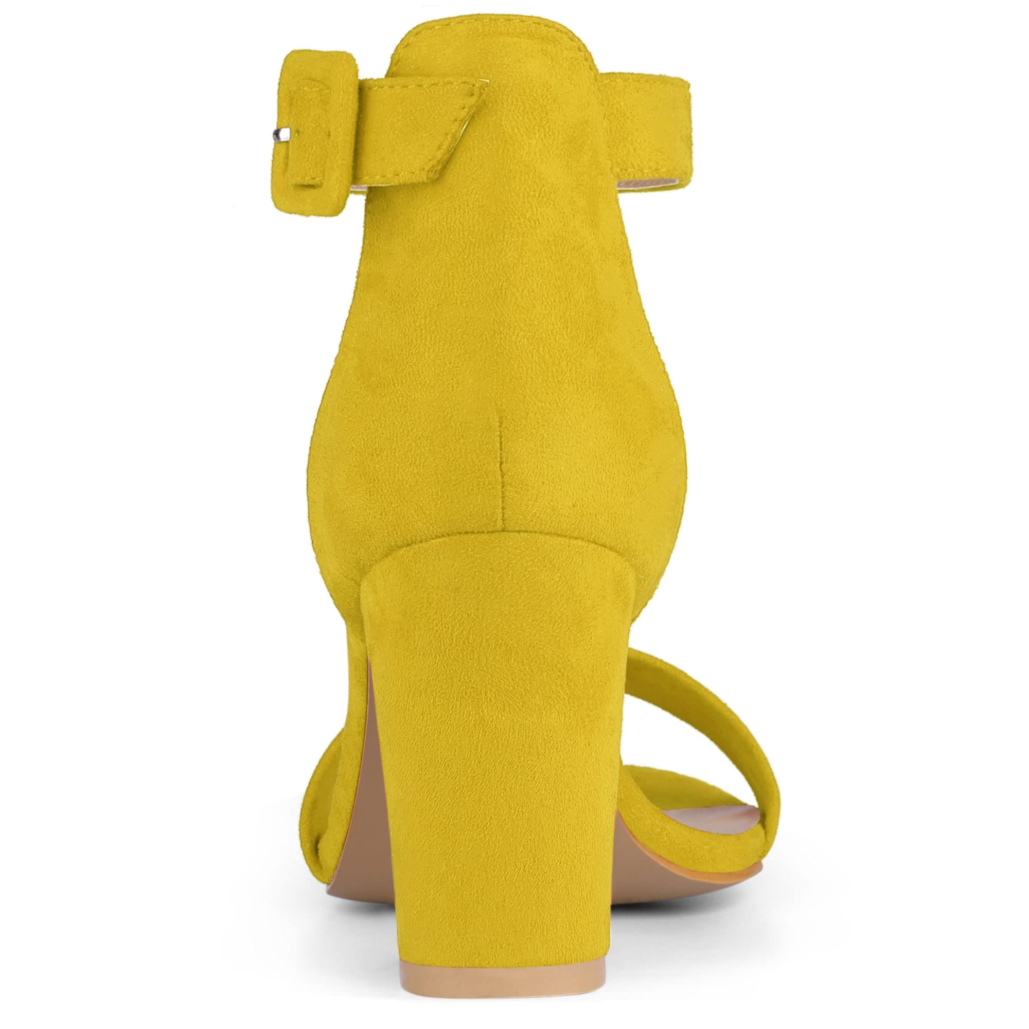 Sandales Femme à Bout Ouvert Jaune B