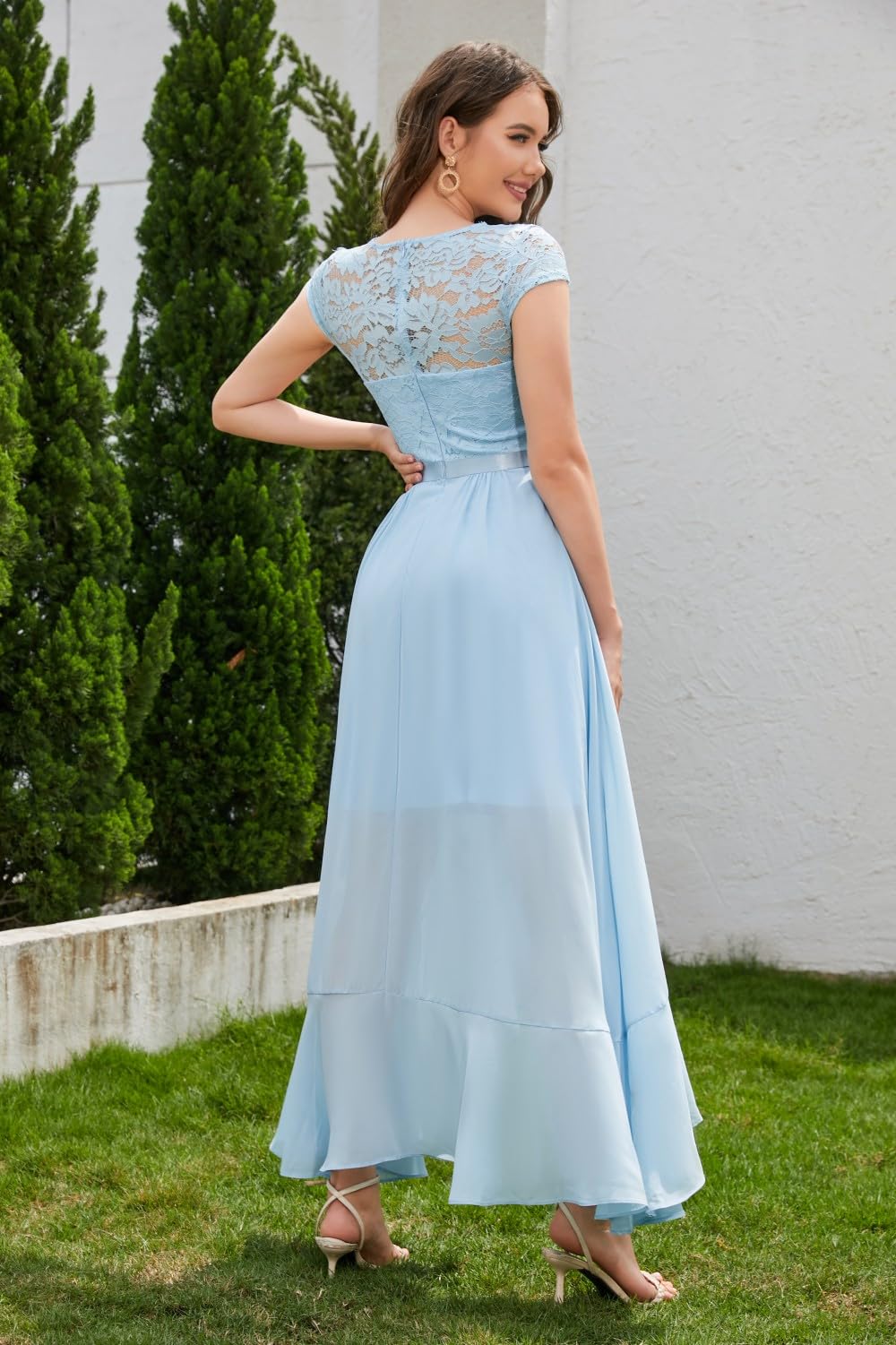 Robe Longue de Soirée Bleu Clair H