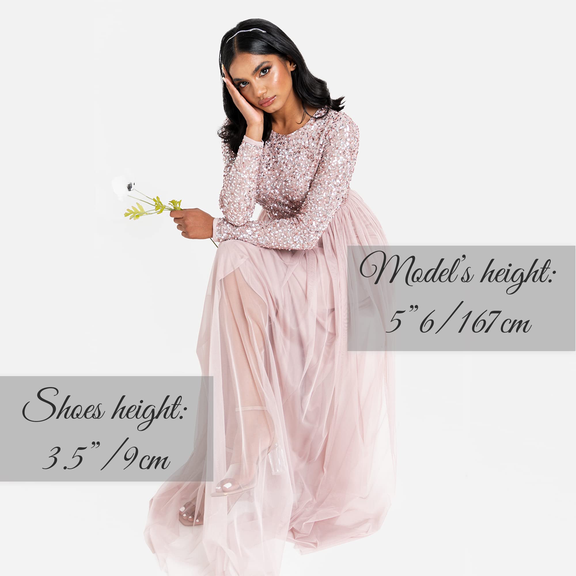 Robe Demoiselle d’Honneur Rose Givré C