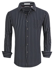 Chemise Homme Extensible Black Stripe D