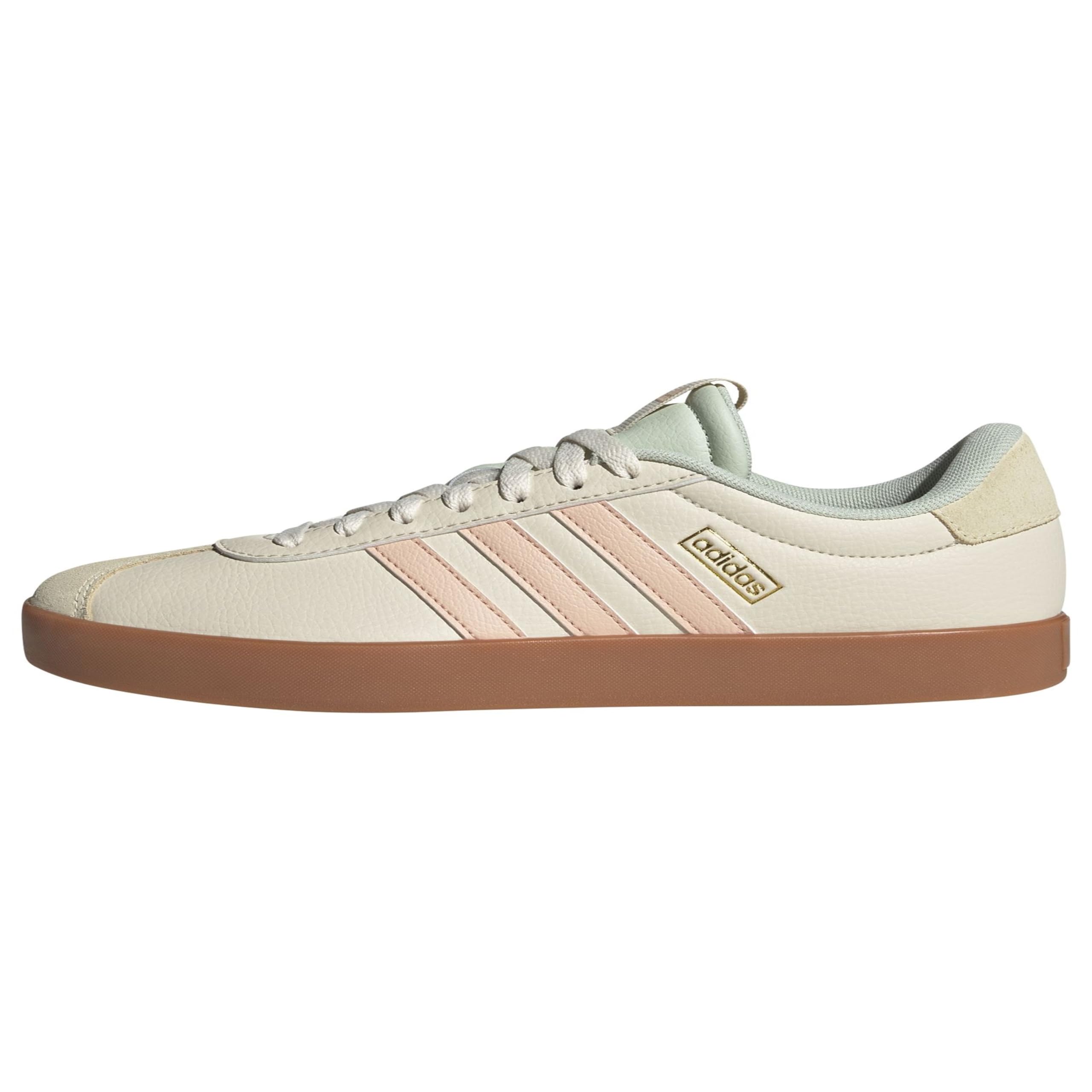 Adidas VL Court 3.0 Femme Wonder White Powder Coral Linen Green F