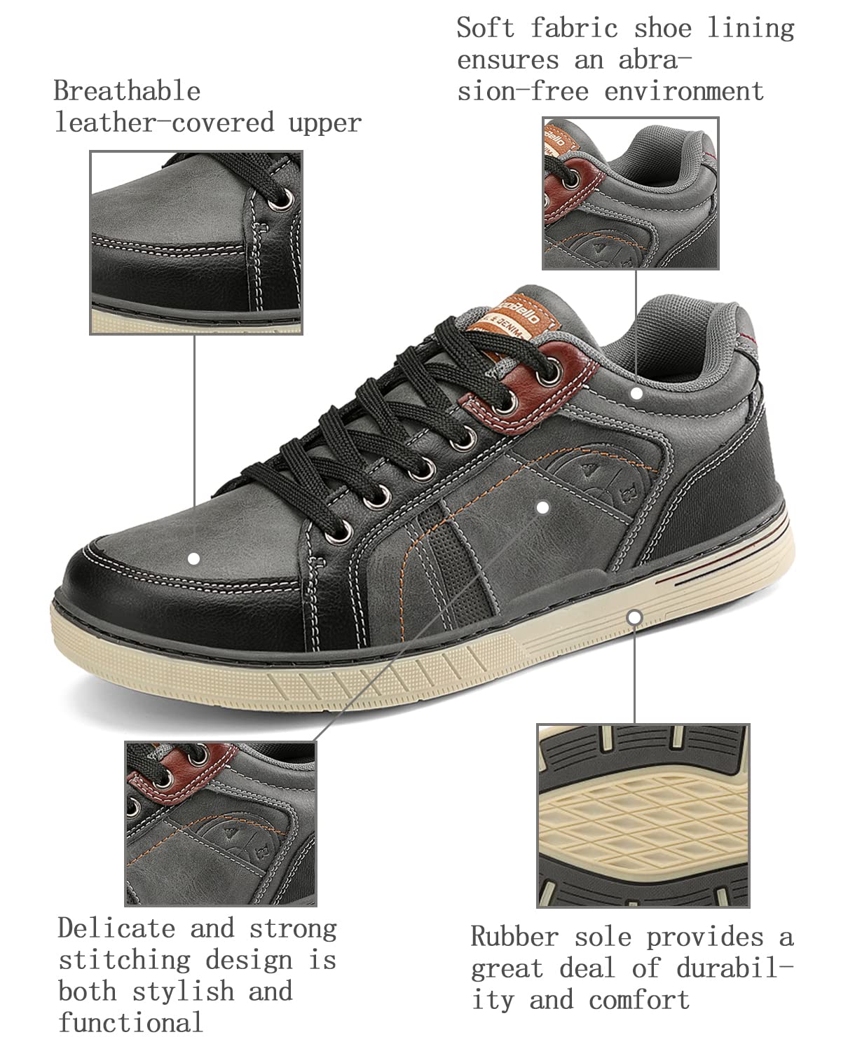 Baskets Homme B3 Gris G