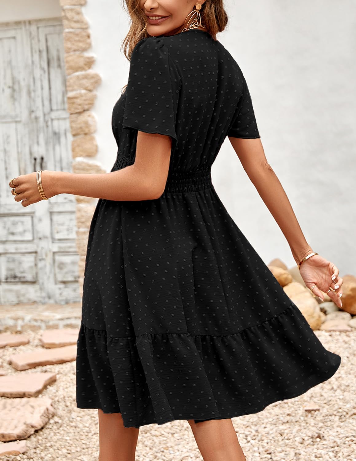 Robe d’Été Femme A-Noir-1 I