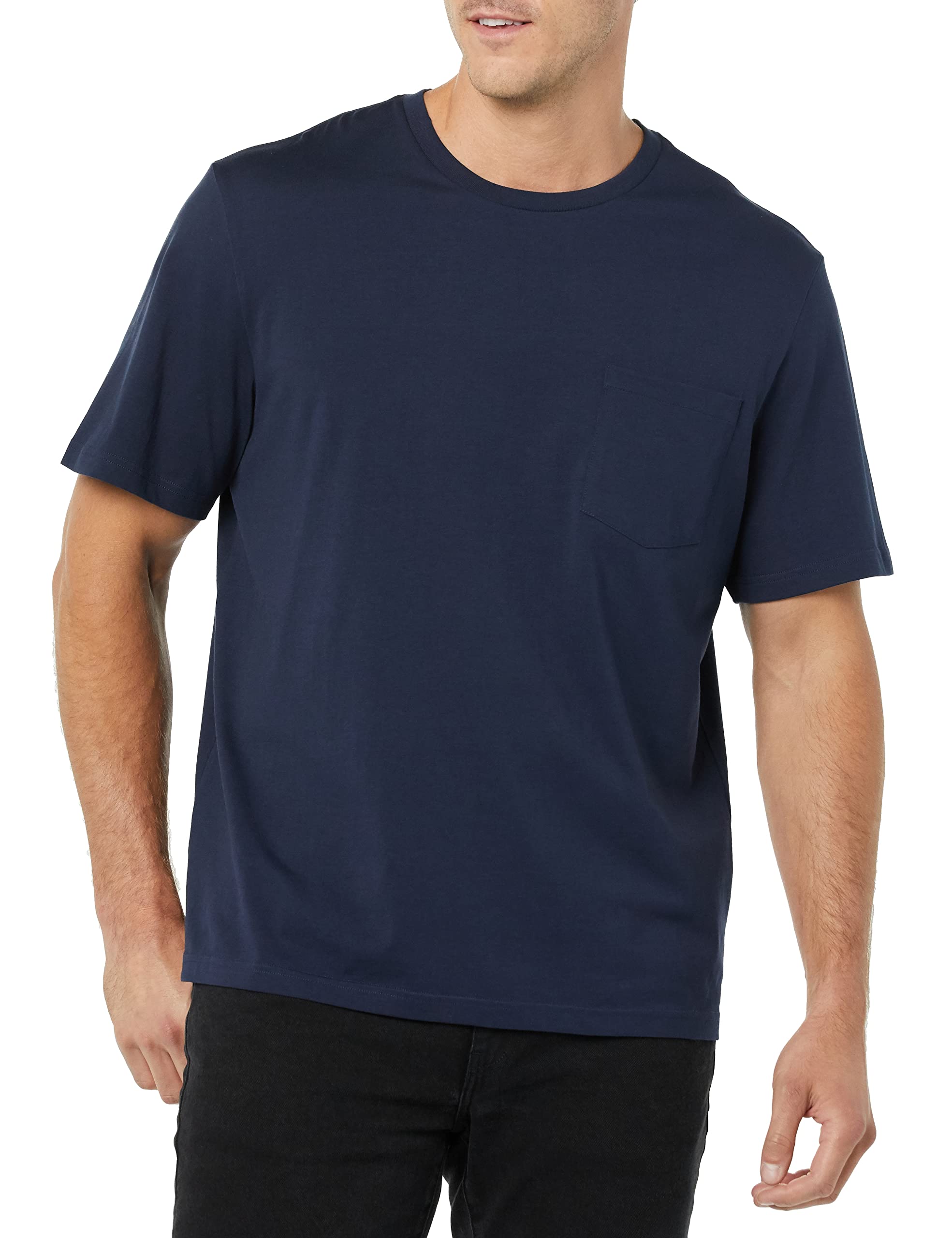 T-shirt Homme Confortable Bleu Marine Charbon Chiné I