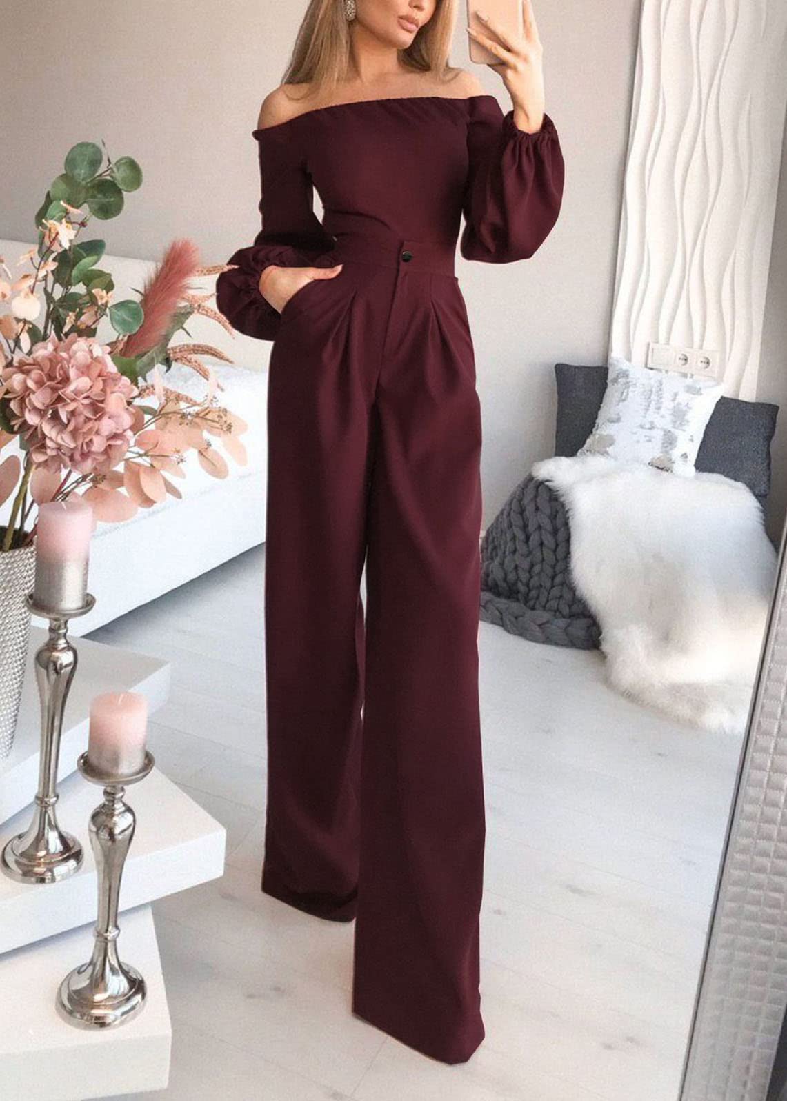 Combinaison Longue Sans Manches I Rouge G