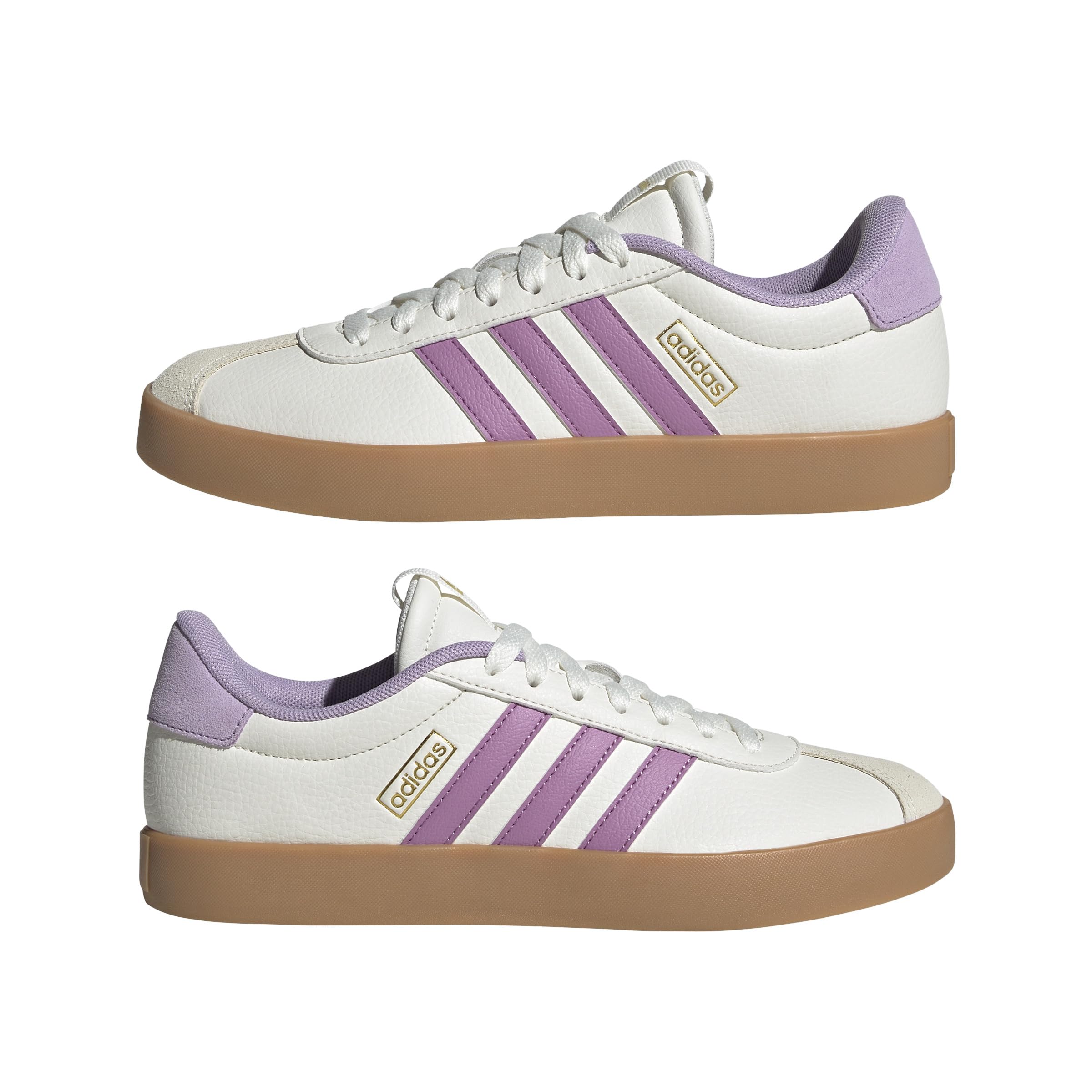 Adidas VL Court 3.0 Femme Core White Preloved Purple Powder Plum F