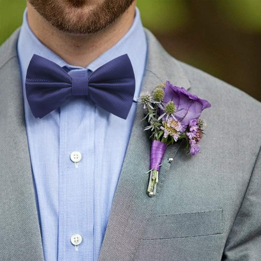 Nœud Papillon B Bleu Marine-2 G