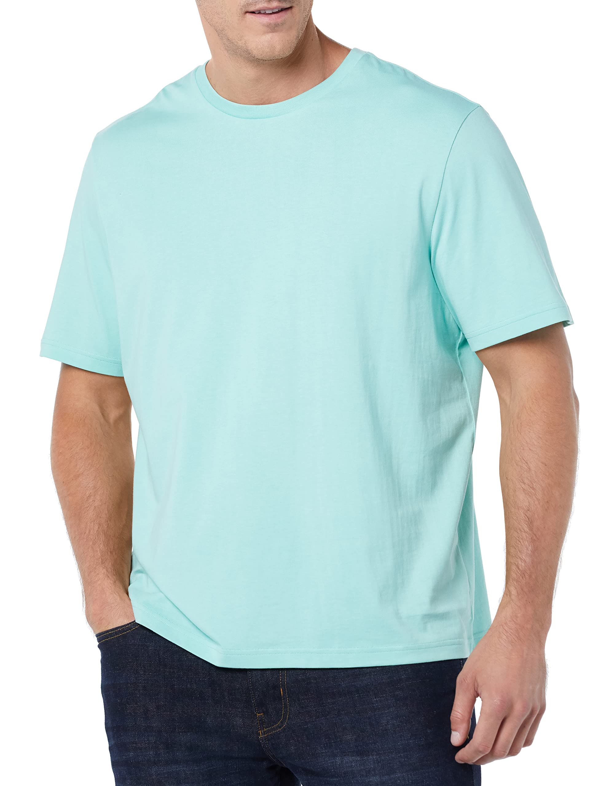 T-shirt Homme Confortable Blanc Bleu des Mers du Sud I