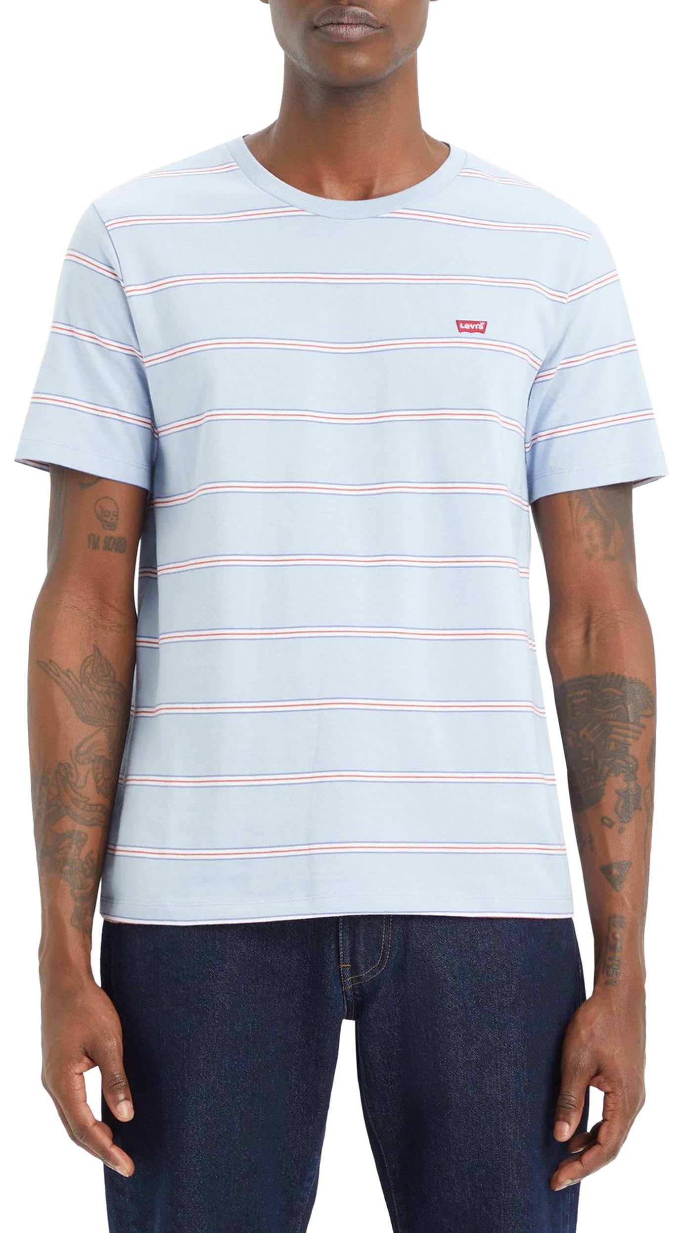 T-Shirt Levi’s Original Jersey Chambray Doux À Rayures de Bord de mer H