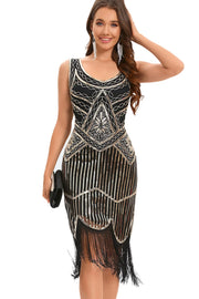 Robe Gatsby Femme Noir Or-2 A