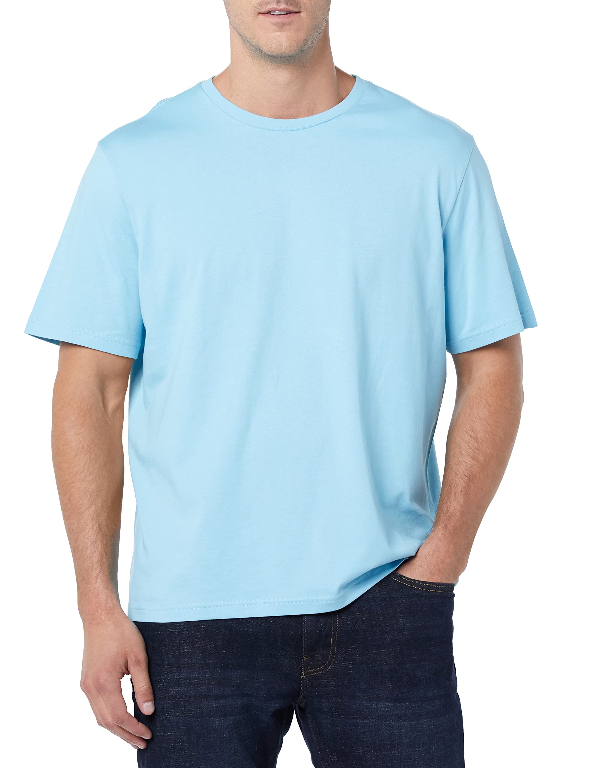 T-shirt Homme Confortable Bleu Clair I