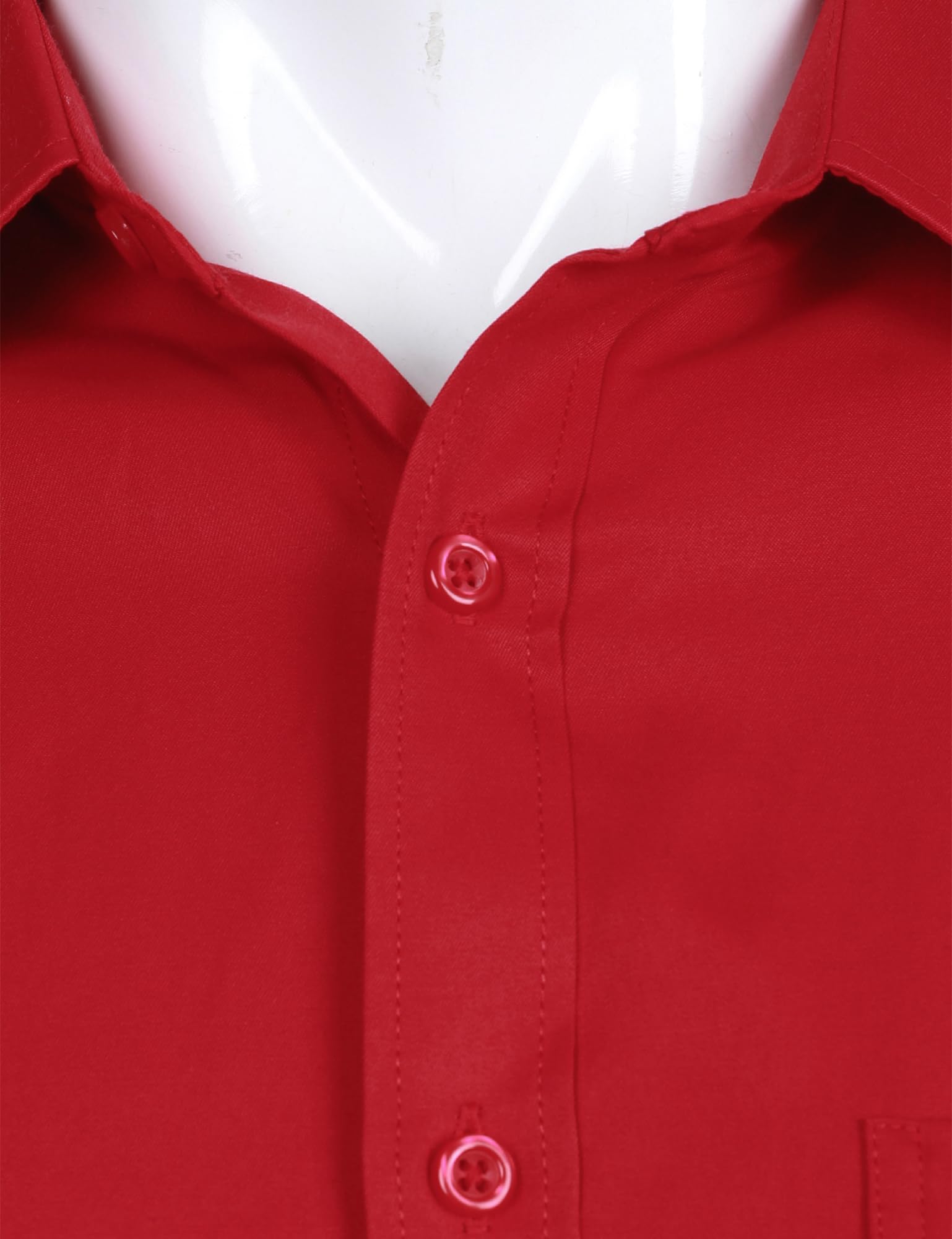 Chemise Homme Coupe Ajustée Rouge B