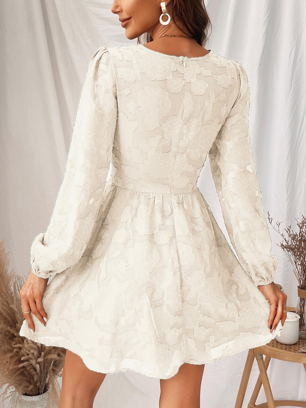 Mini Robe Femme Blanc D