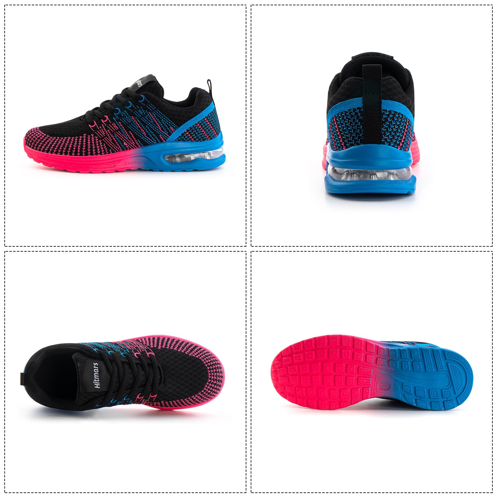 Baskets Running Femme Bleu rouge G