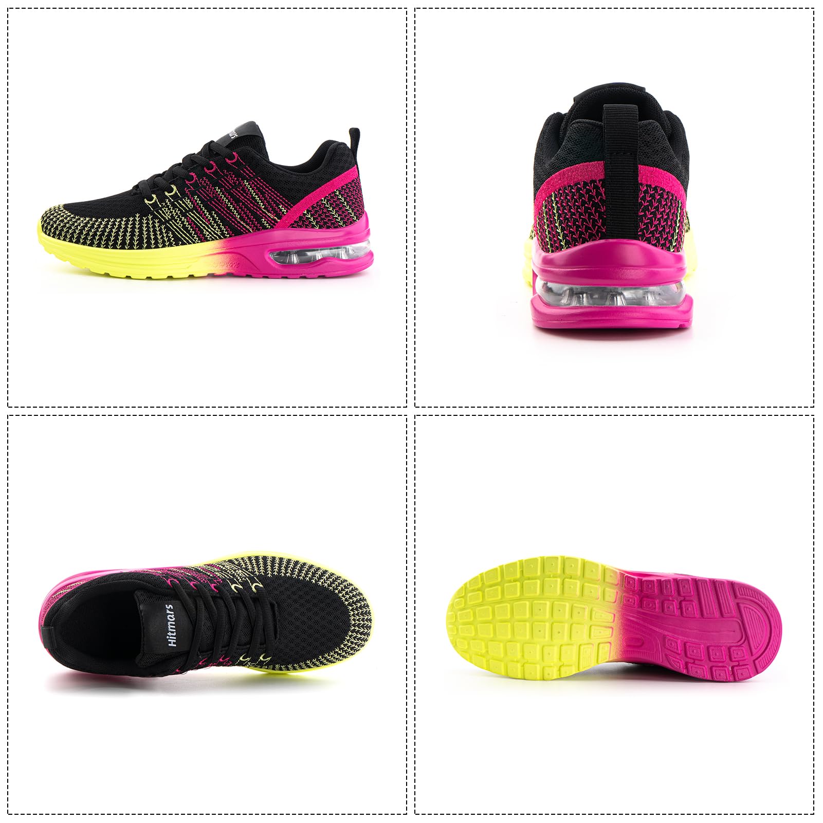 Baskets Running Femme Violet Jaune G