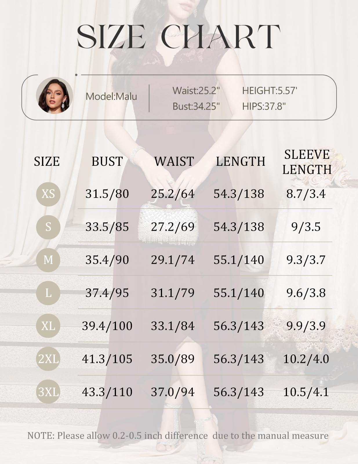 Robe Longue de Soirée Bordeaux H